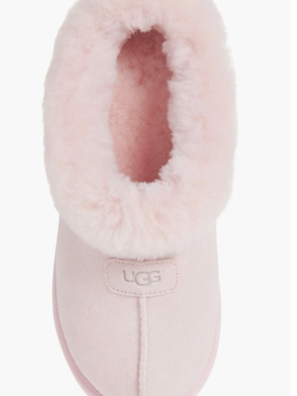 NIB UGG UGGS AUSTRALIA Tazzette Genuine Shearling Collar Slipper pink 9 - Picture 4 of 8